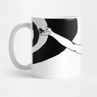 Woman with raised arms Mug